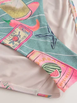 Groen/roze Conversatie - Bikini broekje met print*Next Hot