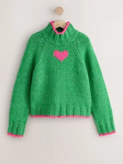 - Grof gebreide Staande Hals Trui Met Wol*Next Outlet