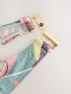 Groen/roze kreeft Conversational - Bandeaubikinitop met beugel*Next Best