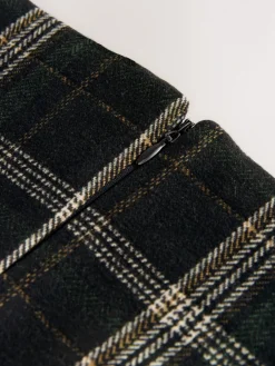 Groen/zwart - Check Brushed Pencil Skirt*Next Outlet