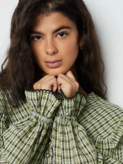 - Oversized Collar Long Sleeve Blouse*Next Online