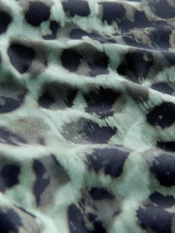 Groen/Zwart luipaardprint - Buikcorrigerende zwemjurk*Next Sale