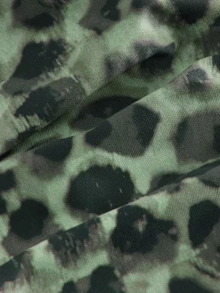 Groen/Zwart luipaardprint - Halterbadpak met buikcorrectie*Next Hot