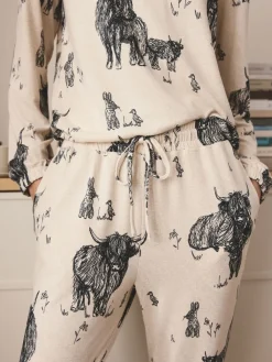 Havermout Hamish The Highland Cow - Behaaglijke pyjama met lange mouwen*Next Sale