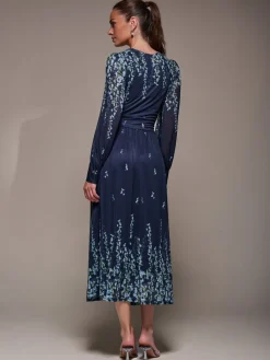 - Long Sleeve Printed Mesh Midaxi Dress*Jolie Moi Discount