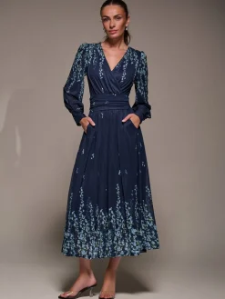 - Long Sleeve Printed Mesh Midaxi Dress*Jolie Moi Discount