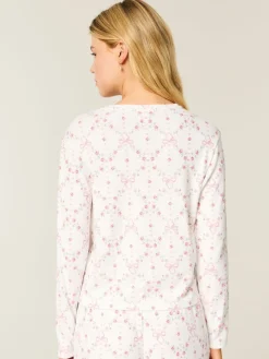 Cosy Long Sleeve White Pyjama Top*Hollister Discount