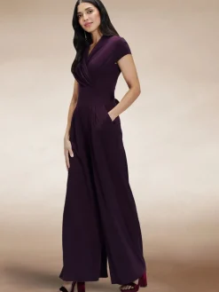 Cap Sleeved Wide Leg Jumpsuit*Hot Squash New