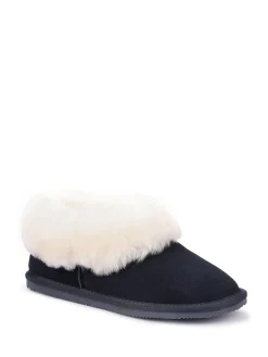 Navy Regular Fit Hug Slip-On Slippers*Hotter