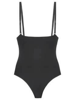 Hunkemöller - Naadloze zwarte shapewear bodysuit met hoge taille en open voorkant*Hunkemoller New