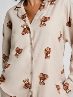 Grey Flannel Twill Bear Jacket*Hunkemoller Best