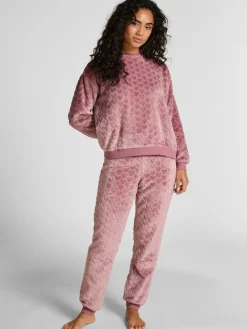 Purple Fleece Heart Pyjamas Set*Hunkemoller Hot