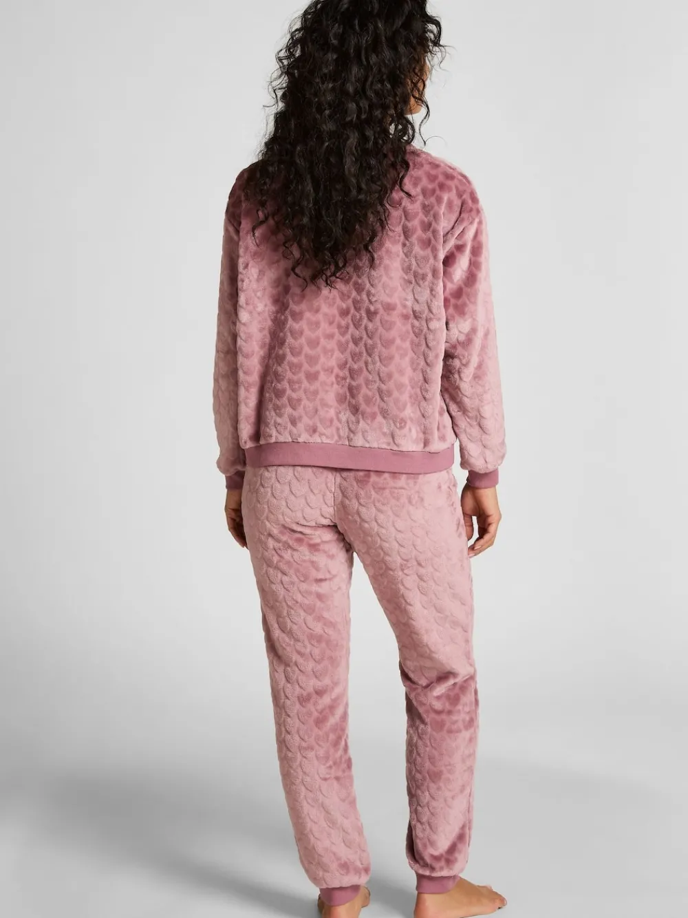 Purple Fleece Heart Pyjamas Set*Hunkemoller Hot