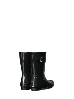 Womens Original Short Gloss Black Wellies*Hunter Sale