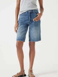 Boyfriend Long Denim 100% Cotton Shorts*Hush Outlet