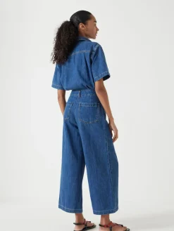 Evelyn Short Sleeve Denim Jumpsuit*Hush Outlet