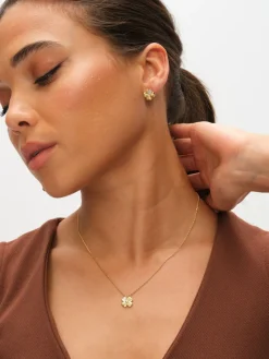 Cubic Zirconia Clover Set Gift Box*Inicio Clearance