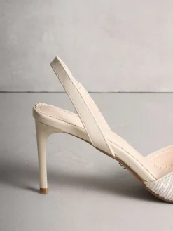 Ivoor - Forever Comfort® Point Toe Sequin Slingback Heels*Next Best