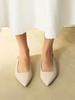 Ivoor - Forever Comfort® Point Toe Bow Back Slingback Flats*Next Sale