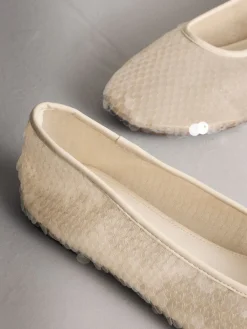 - Forever Comfort® Round Toe Sequin Ballerina Flats*Next Outlet