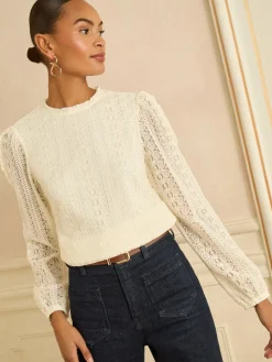 - Long Sleeve Lace Top*Love & Roses Discount