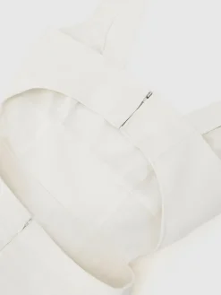 - Dina Waisted Cut-Out Twill Midi Dress*Reiss Best