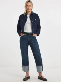 Authentic Turn Up Straight Leg Jeans*JD Williams Outlet