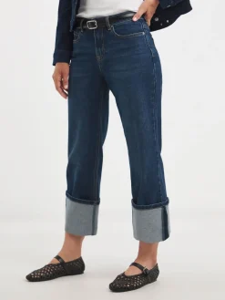 Authentic Turn Up Straight Leg Jeans*JD Williams Outlet