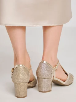 Block Heel T-Bar Shoes*JD Williams Sale