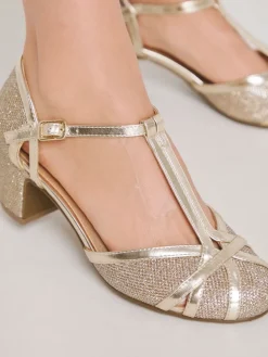 Block Heel T-Bar Shoes*JD Williams Sale