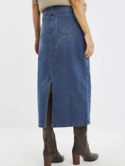 Mid Wash 24/7 Denim Maxi Skirt*JD Williams New