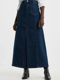 Pocket Front Denim Midi Skirt*JD Williams New