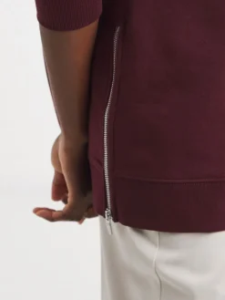 Side Zip Longline Sweatshirt*JD Williams New