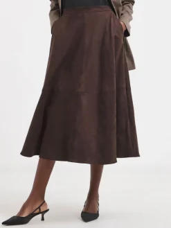 Suede Midi Circle Skirt*JD Williams Clearance