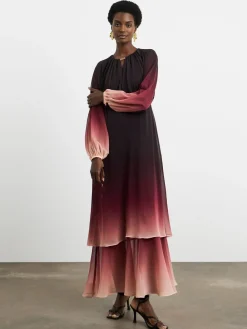 Pink Ombre Tiered Maxi Dress*Joanna Hope Hot