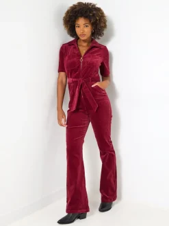 Belted Bootcut Cord Jumpsuit*Joe Browns Clearance