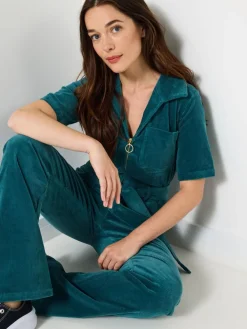 Belted Bootcut Cord Jumpsuit*Joe Browns