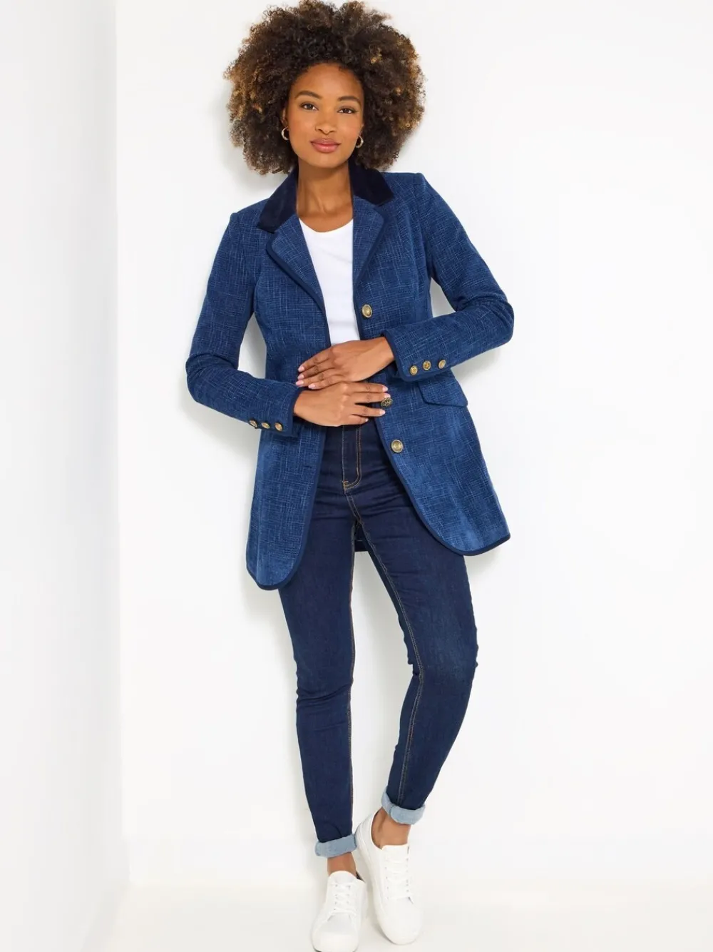 Navy Longline Jacket*Joe Browns Clearance