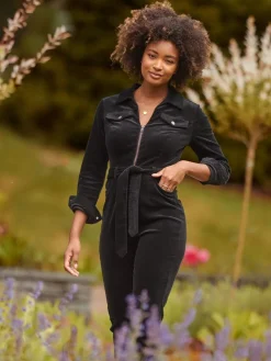 Stretch Fit Darcy Cord Jumpsuit*Joe Browns Best