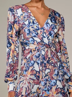 Jersey Wrap Front Long Sleeve Jumpsuit*Jolie Moi Online