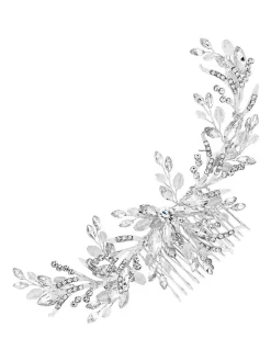 - Haarkam met kristallen, kralen en twijgjes*Jon Richard Discount