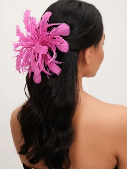 Fuchsia Statement Bloemen Clip Fascinator*Jon Richard Online