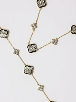 Jet Crystal Clover Bracelet Gift Box*Jon Richard Outlet