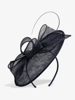 Navy Woven Bow Fascinator*Jon Richard New