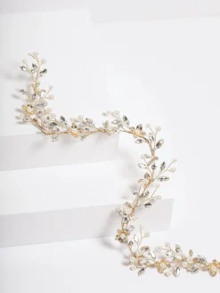 Pearl Crystal Floral Hair Vine*Jon Richard Clearance