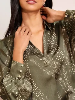 - Long Sleeve Button Detail Collared Blouse*Friends Like These Hot