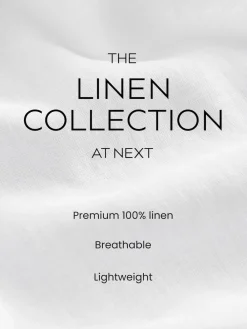 Kakigroen - 100% linnen Premium broek met wijde pijpen*Next Discount