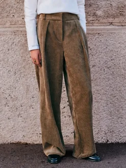 - Corduroy broek met wijde pijpen*Next