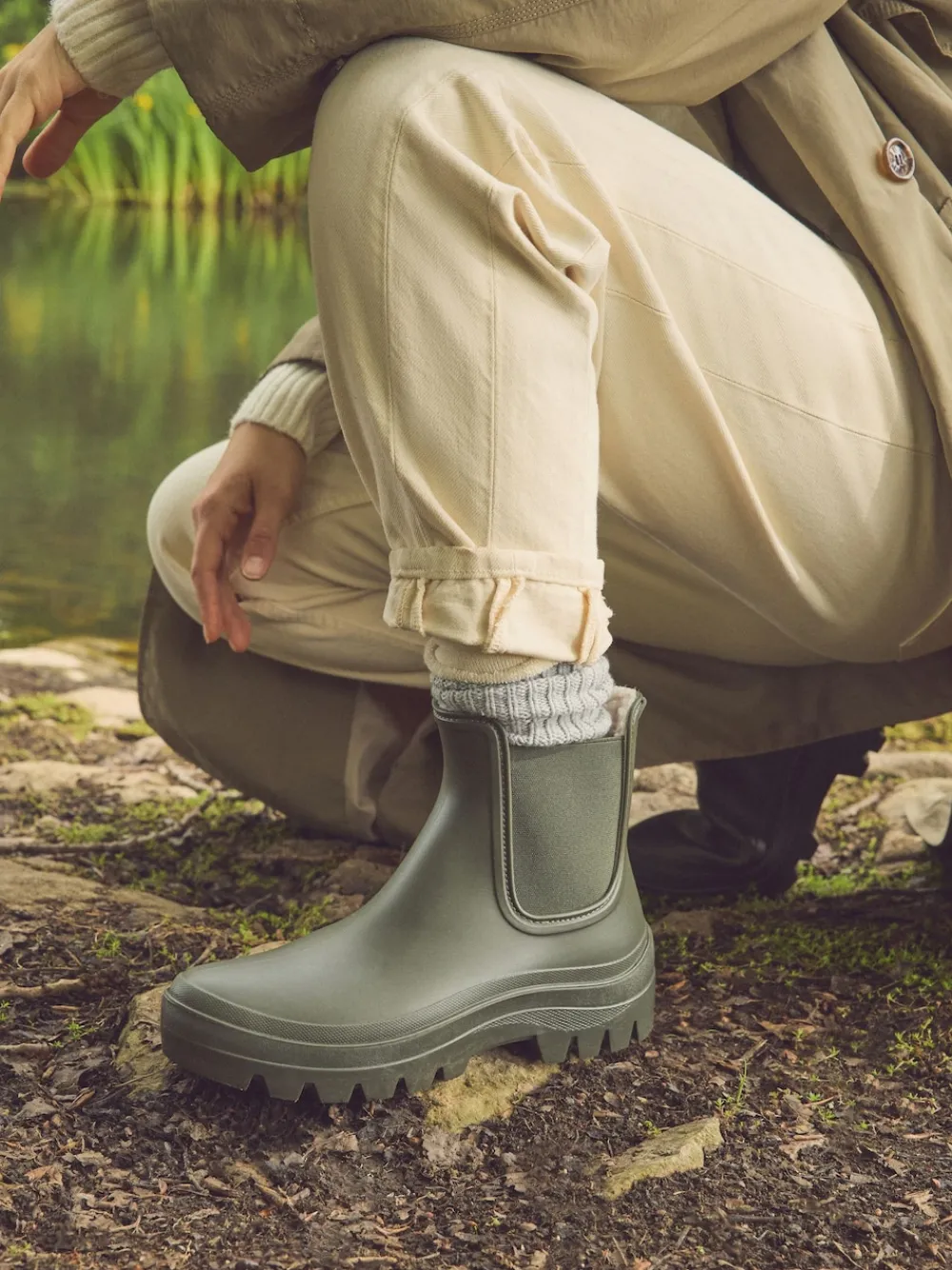 - Faux Fur Lined Chelsea Ankle Wellies*Next Hot