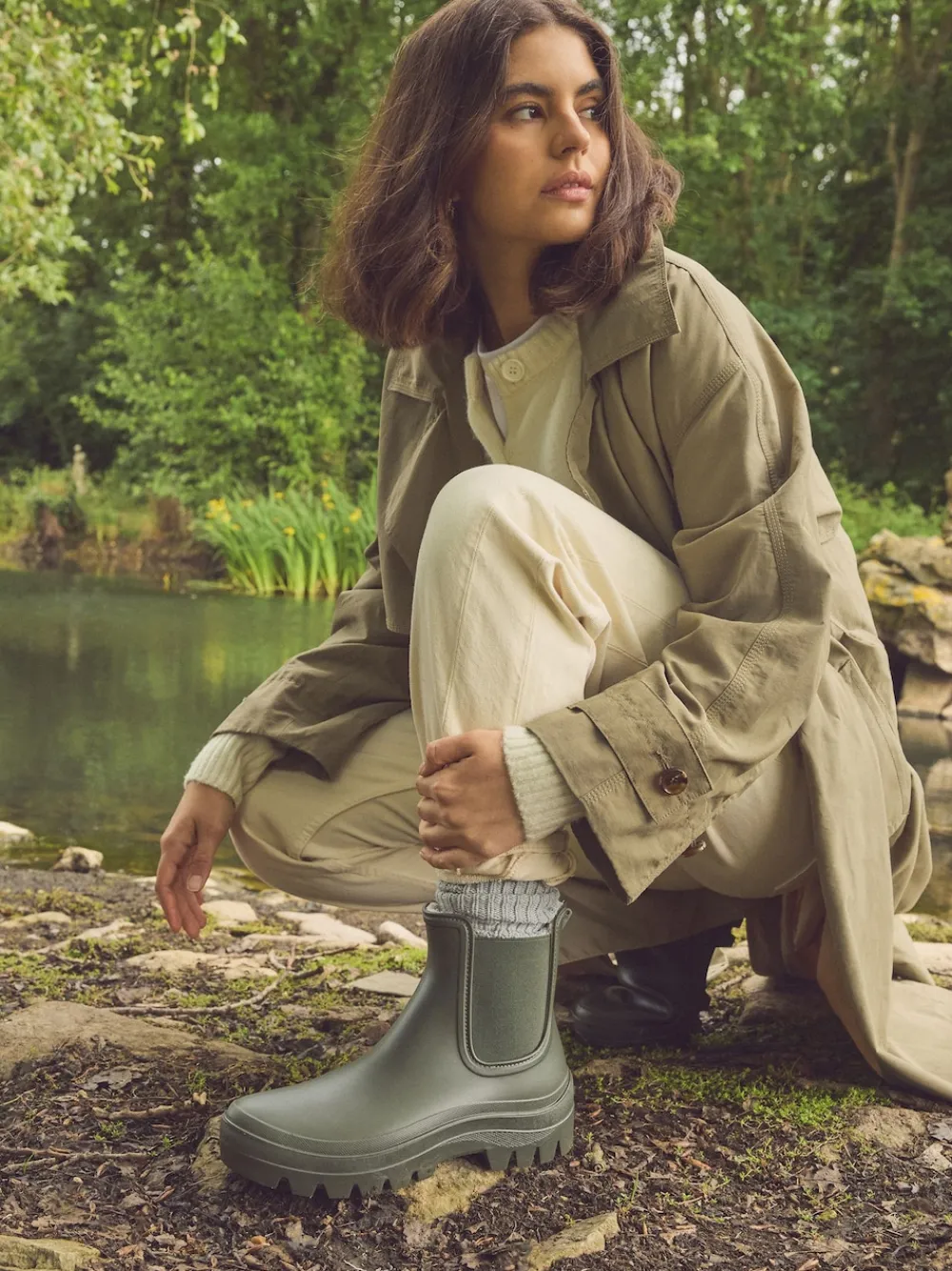 - Faux Fur Lined Chelsea Ankle Wellies*Next Hot